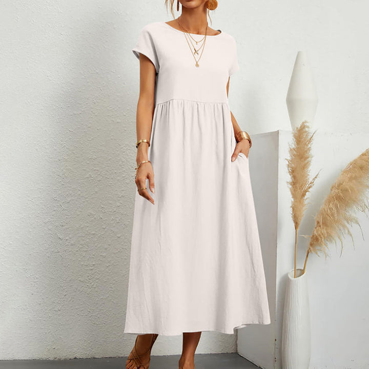 Giulia Bellini Casual Short Sleeve Midi Dress