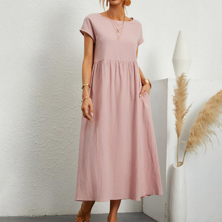 Giulia Bellini Casual Short Sleeve Midi Dress
