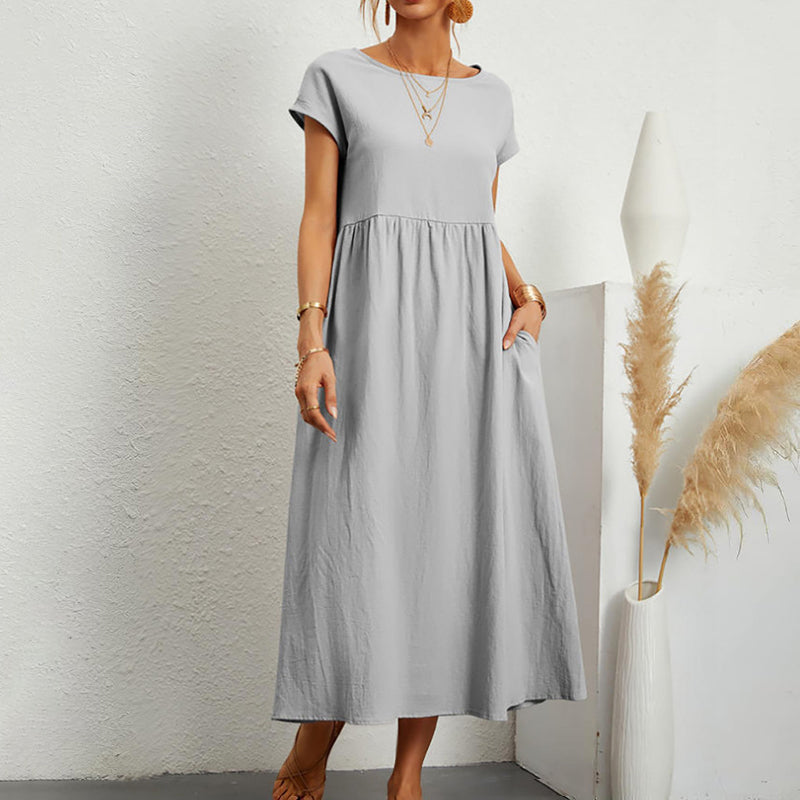 Giulia Bellini Casual Short Sleeve Midi Dress