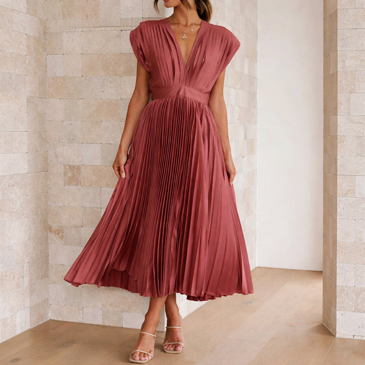 Giulia Bellini Event Pleated Maxi Dress