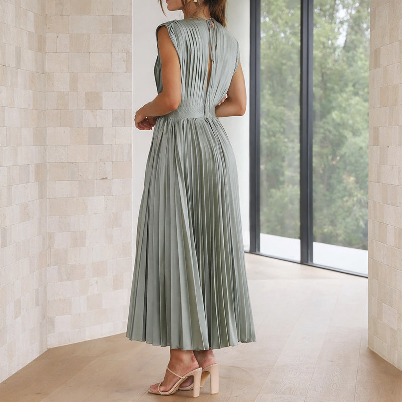 Giulia Bellini Event Pleated Maxi Dress