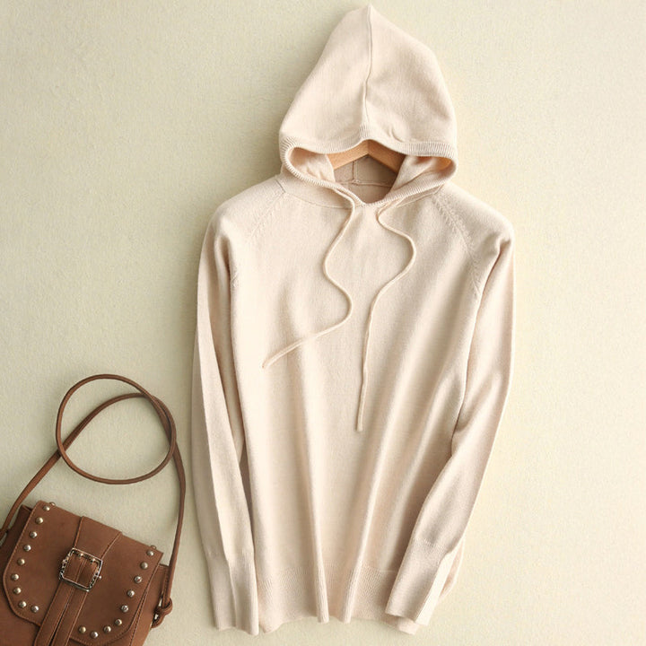 Giulia Bellini Fine Texture Knit Hoodie