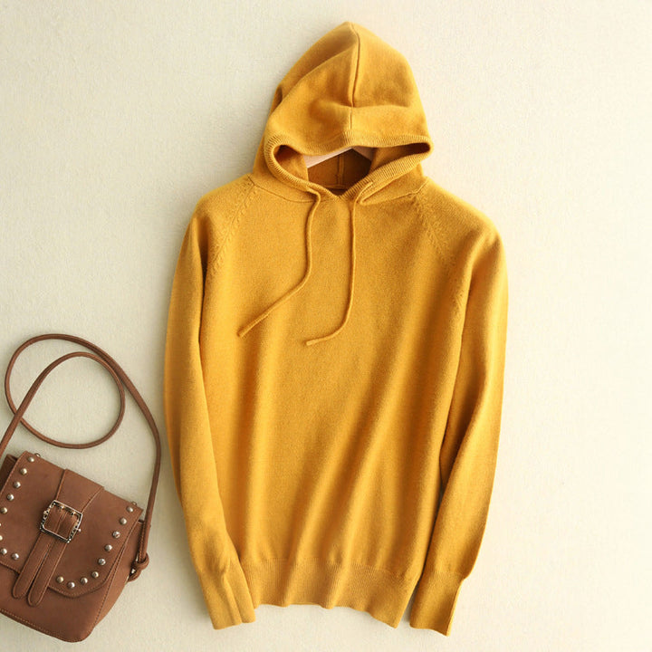 Giulia Bellini Fine Texture Knit Hoodie