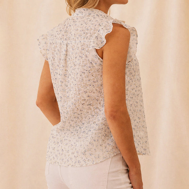 Giulia Bellini Floral Sleeveless Blouse