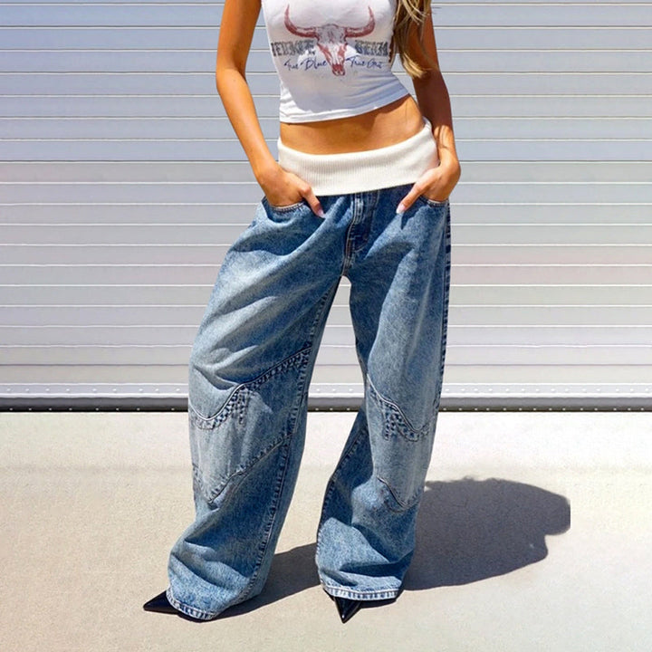 Giulia Bellini Low-Waist Baggy Jeans