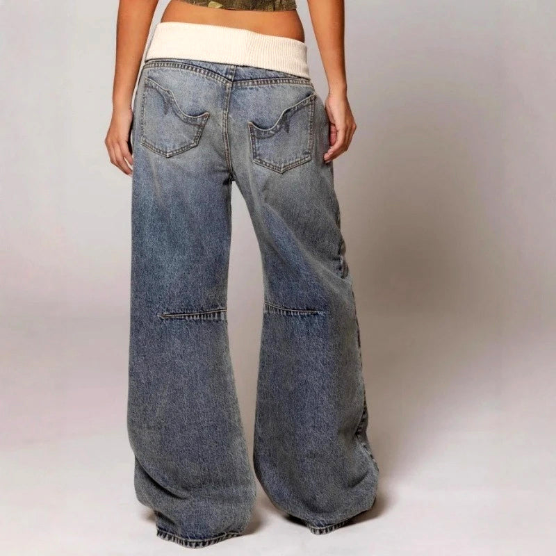 Giulia Bellini Low-Waist Baggy Jeans