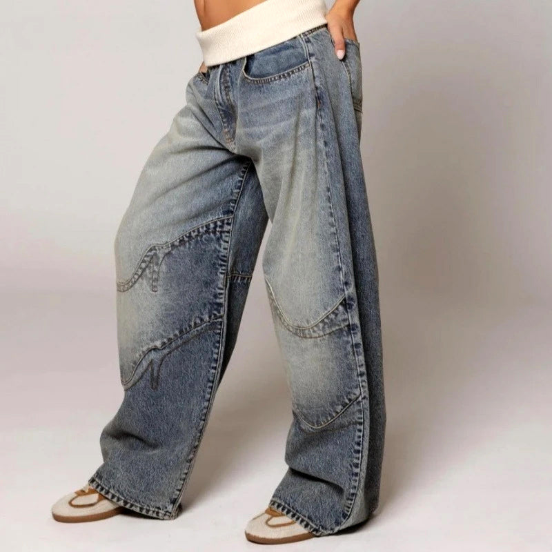 Giulia Bellini Low-Waist Baggy Jeans
