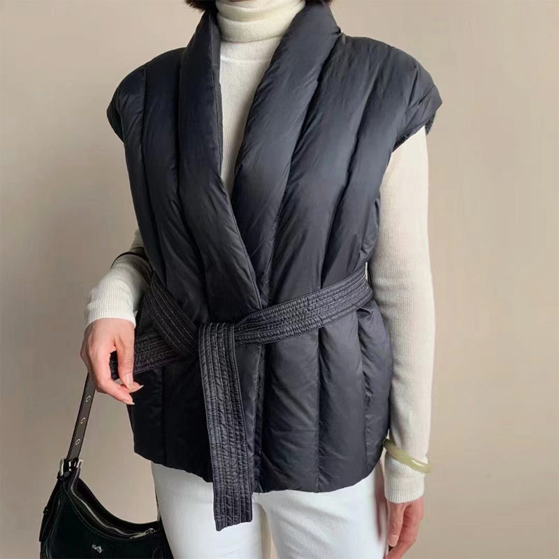 Giulia Bellini Puffer Belted Vest