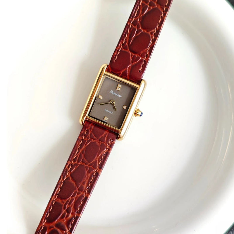 Giulia Bellini Slim Rectangular Quartz Watch