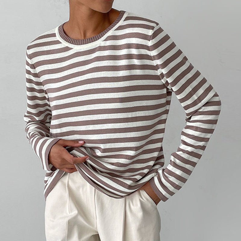 Isabella Conti Chic Striped Long-Sleeve Shirt