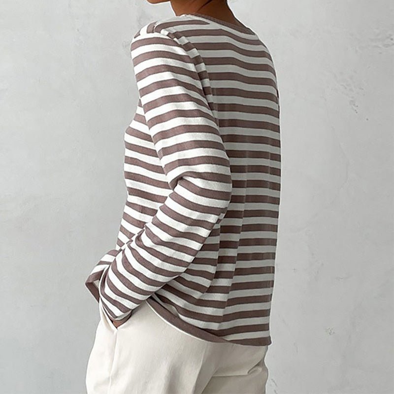 Isabella Conti Chic Striped Long-Sleeve Shirt