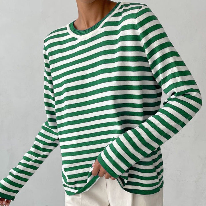 Isabella Conti Chic Striped Long-Sleeve Shirt