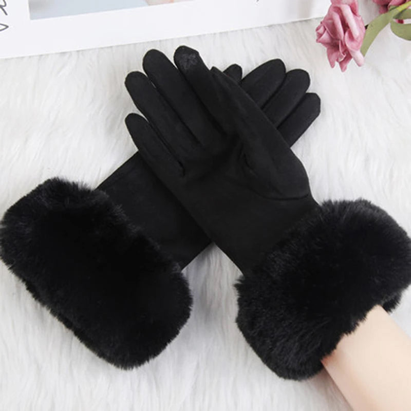 Isabella Conti Faux Fur Winter Gloves