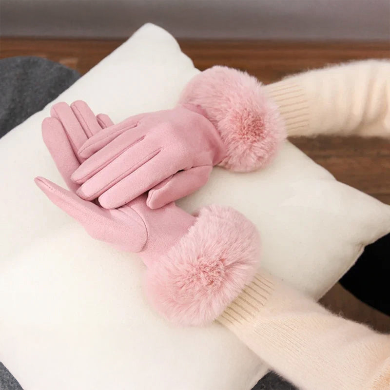 Isabella Conti Faux Fur Winter Gloves