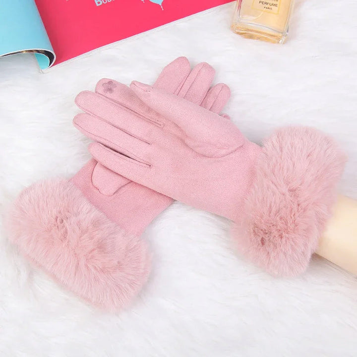 Isabella Conti Faux Fur Winter Gloves