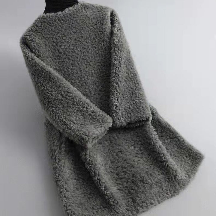 Isabella Conti Velvet-Soft Shearling Coat