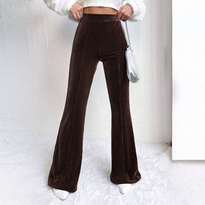 Lucia Ferrara Corduroy Flared Pants