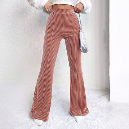 Lucia Ferrara Corduroy Flared Pants