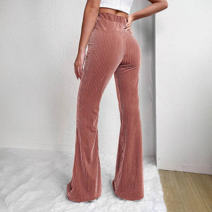 Lucia Ferrara Corduroy Flared Pants