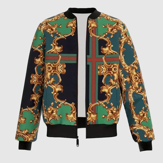 Marco De Luca Baroque Bomber Jacket