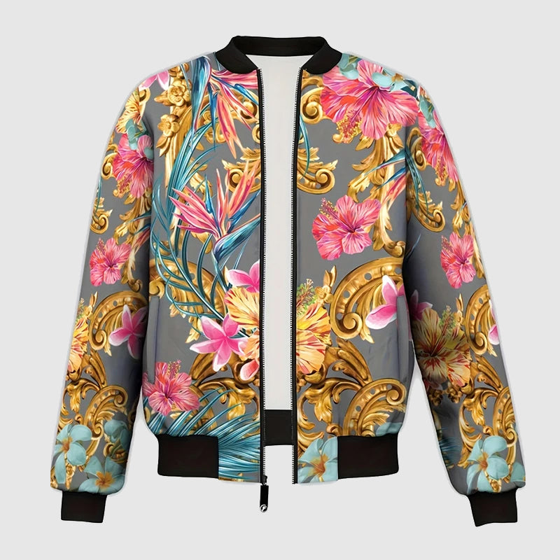 Marco De Luca Baroque Bomber Jacket