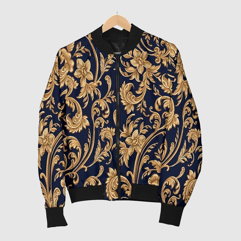 Marco De Luca Baroque Bomber Jacket