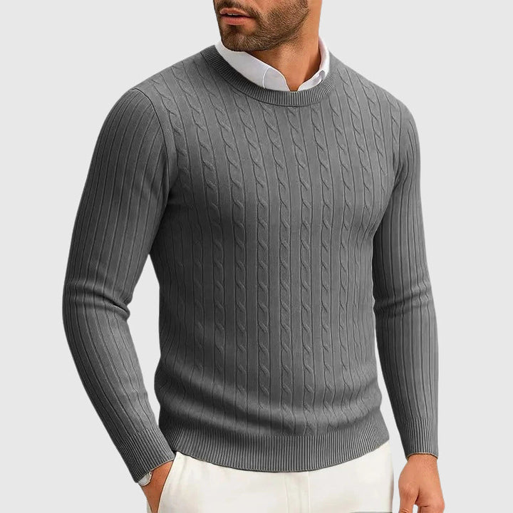 Marco De Luca Cable Knit Sweater