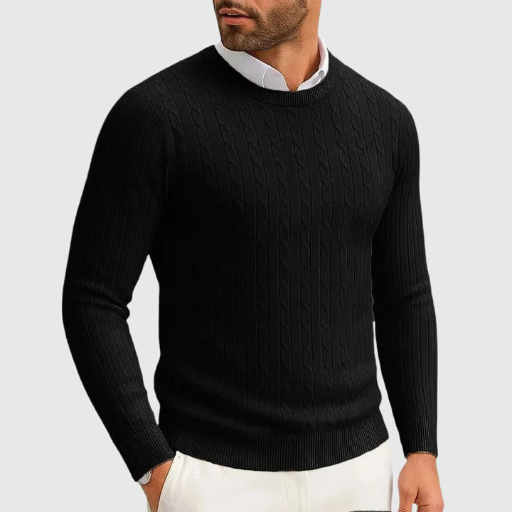 Marco De Luca Cable Knit Sweater