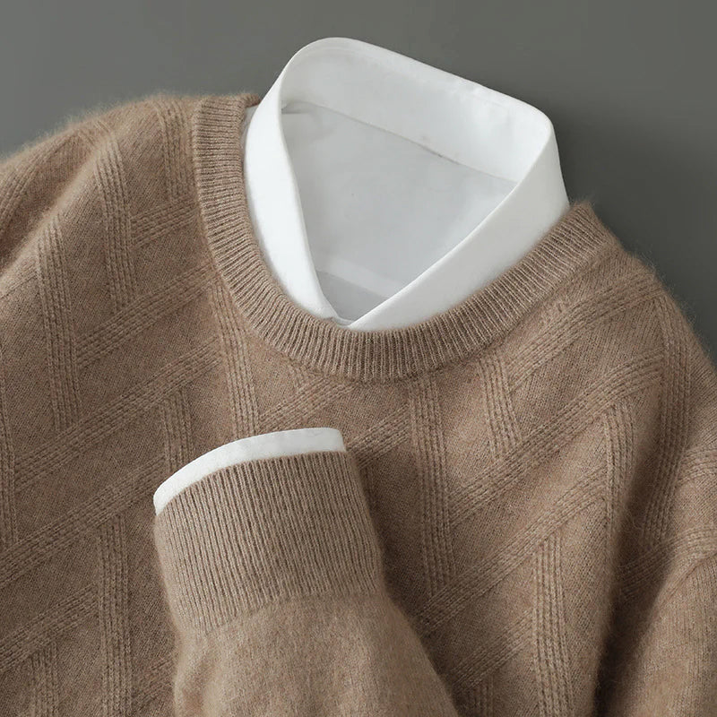 Marco De Luca Cashmere Textured Sweater