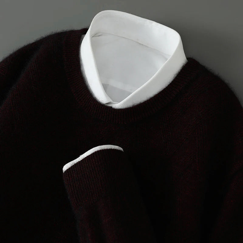 Marco De Luca Cashmere Textured Sweater
