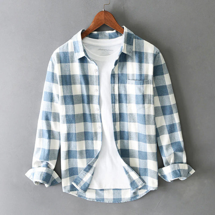 Marco De Luca Cotton Check Shirt