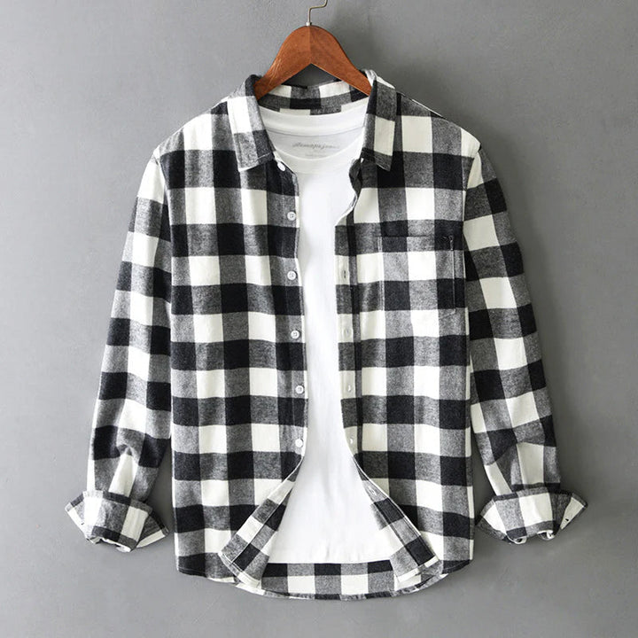 Marco De Luca Cotton Check Shirt