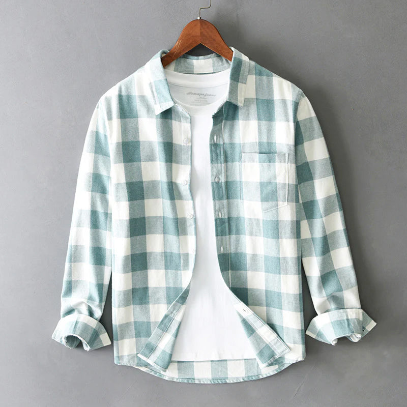 Marco De Luca Cotton Check Shirt