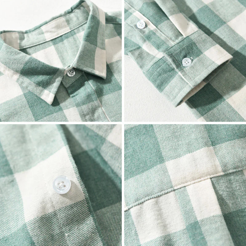 Marco De Luca Cotton Check Shirt