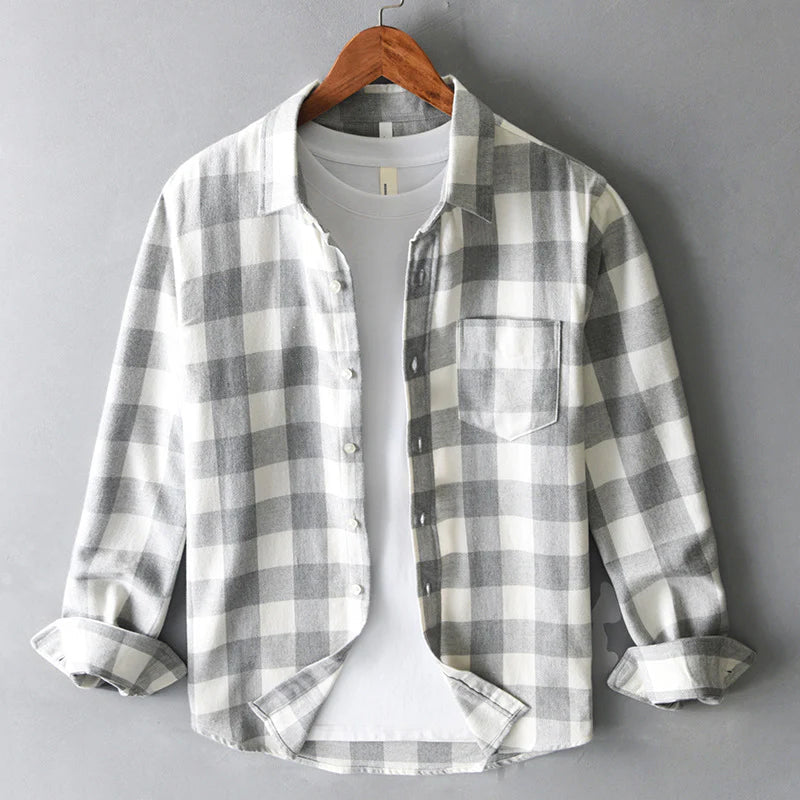 Marco De Luca Cotton Check Shirt