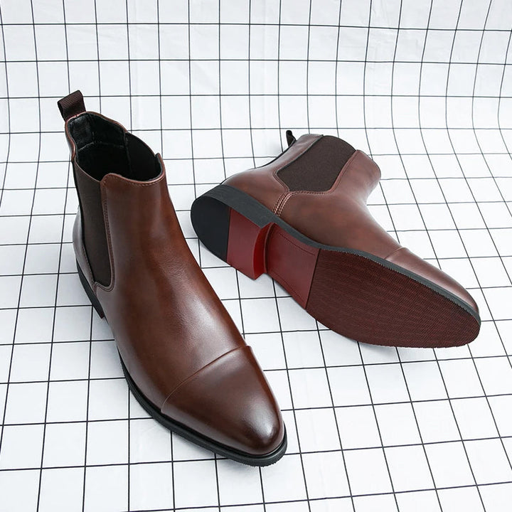 Marco De Luca Leather Chelsea Boots
