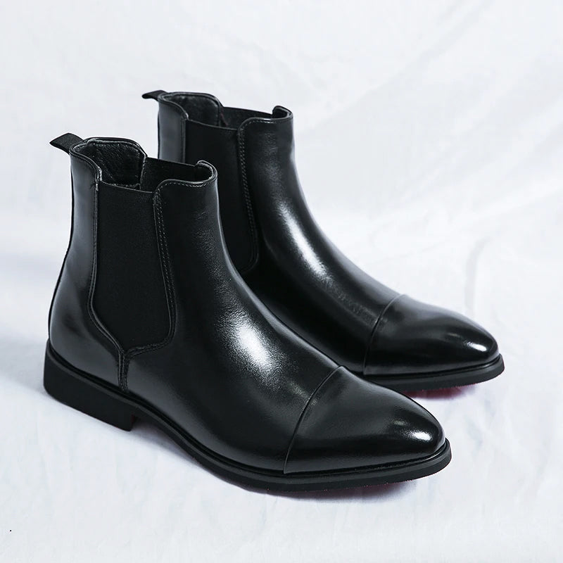 Marco De Luca Leather Chelsea Boots