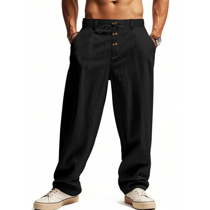 Marco De Luca Relaxed Straight-Leg Pants