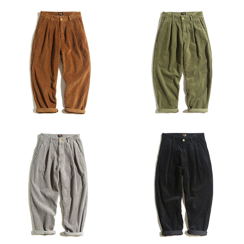 Marco De Luca Retro Corduroy Pants