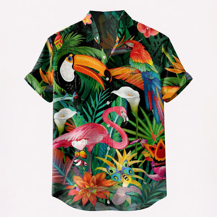 Marco De Luca Short Sleeve Tropical Shirt
