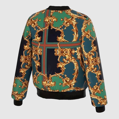 Marco De Luca Baroque Bomber Jacket