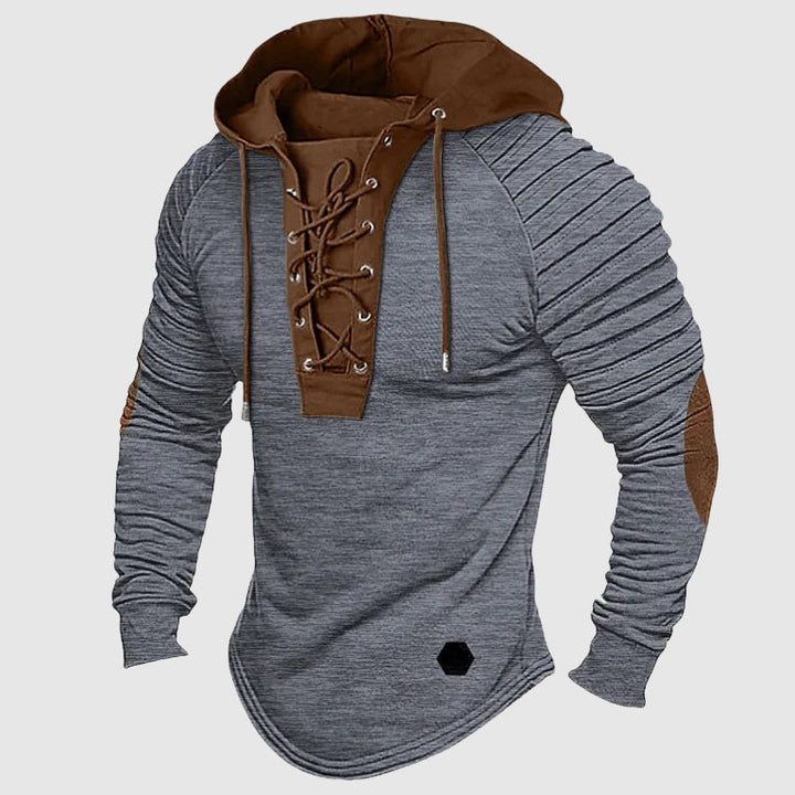 Marco De Luca Pioneer Lace-Up Hooded Sweater