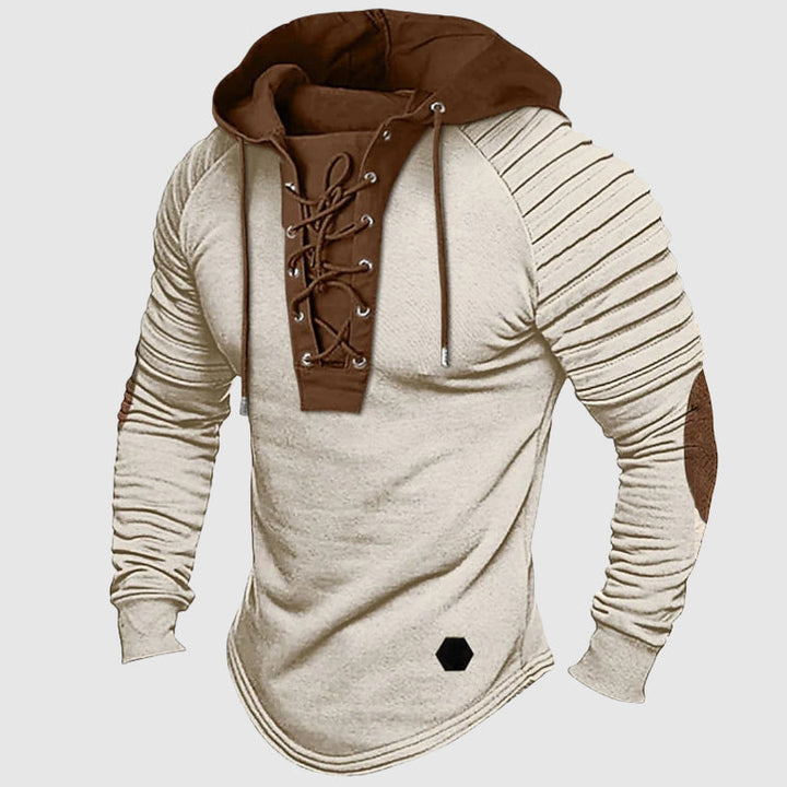 Marco De Luca Pioneer Lace-Up Hooded Sweater