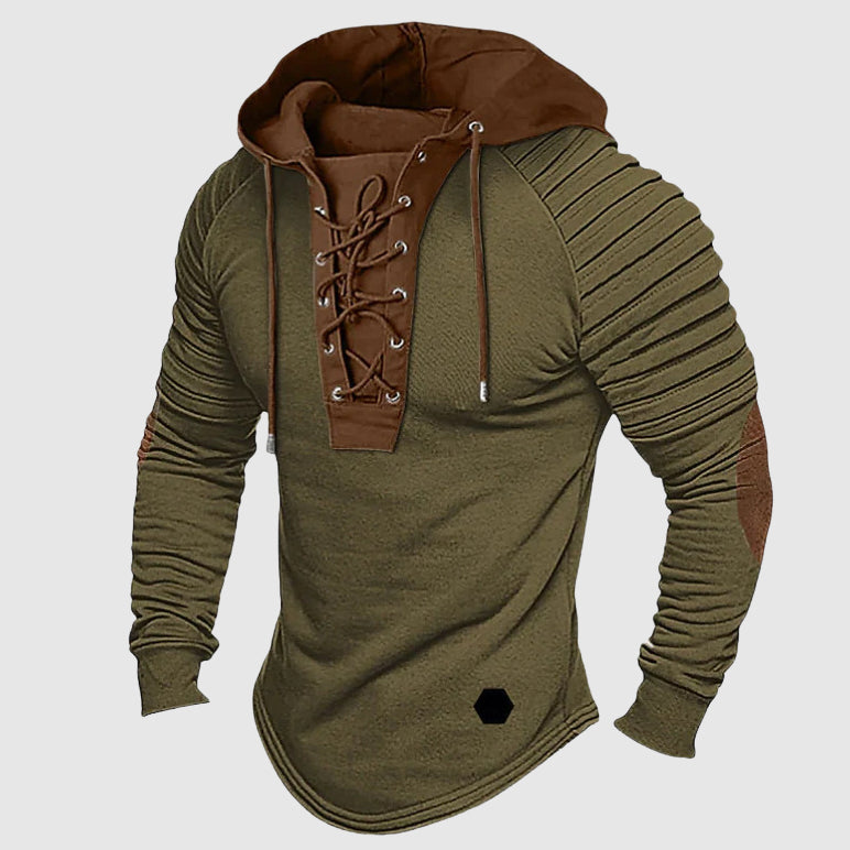 Marco De Luca Pioneer Lace-Up Hooded Sweater