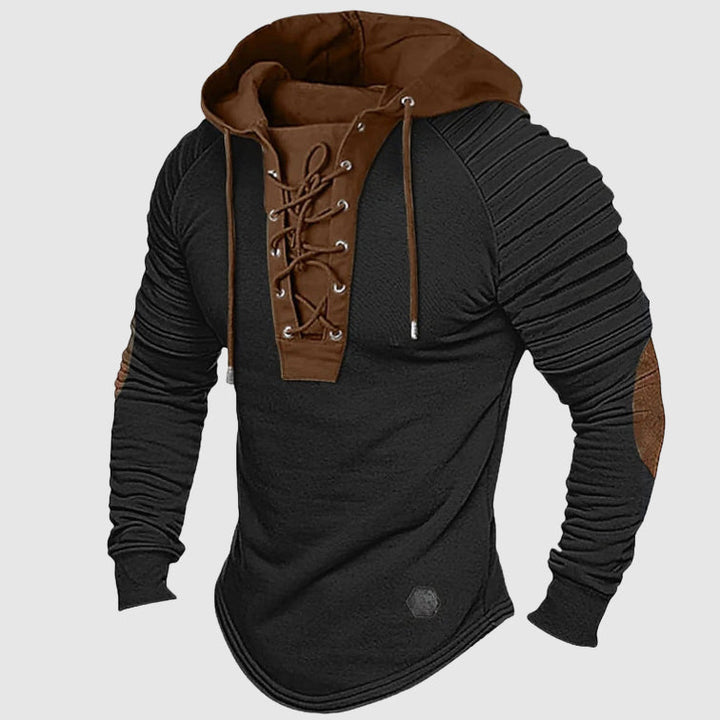Marco De Luca Pioneer Lace-Up Hooded Sweater