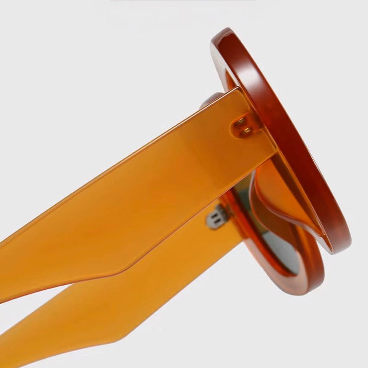 Mona Retro Oval Sunglasses