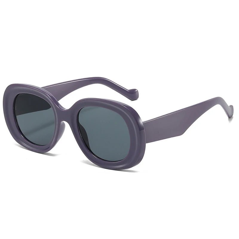 Mona Retro Oval Sunglasses