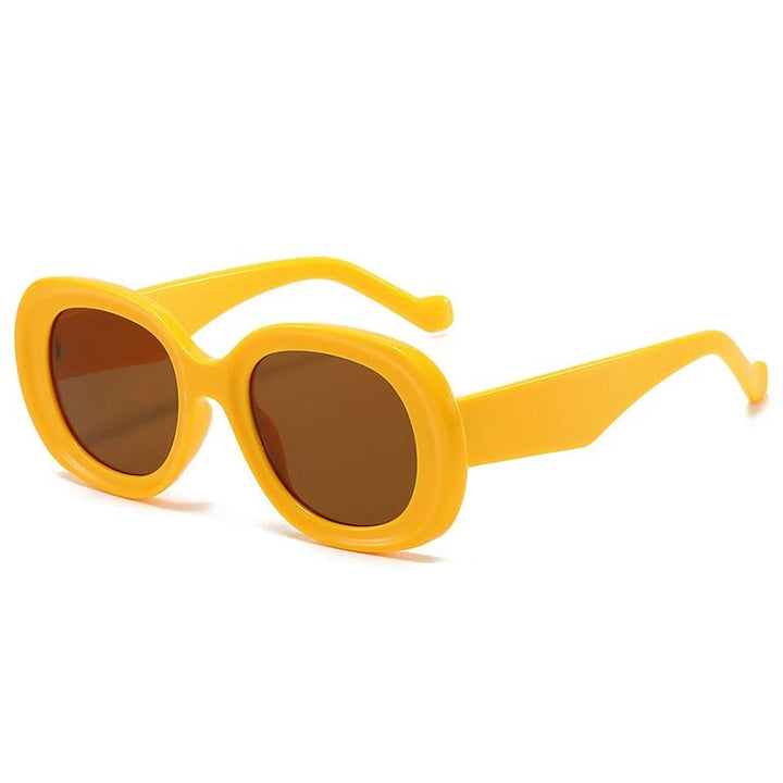 Mona Retro Oval Sunglasses