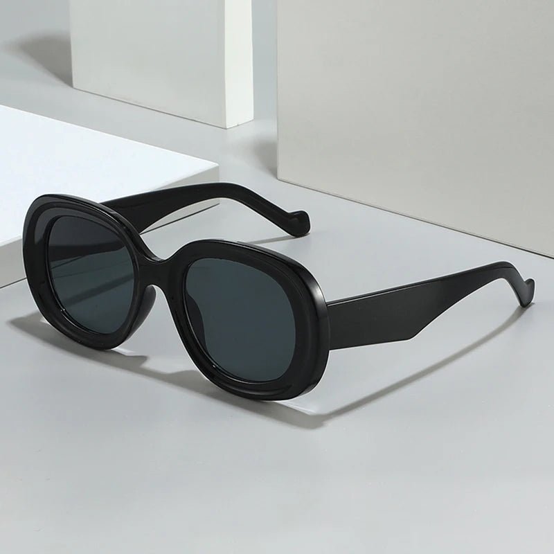 Mona Retro Oval Sunglasses