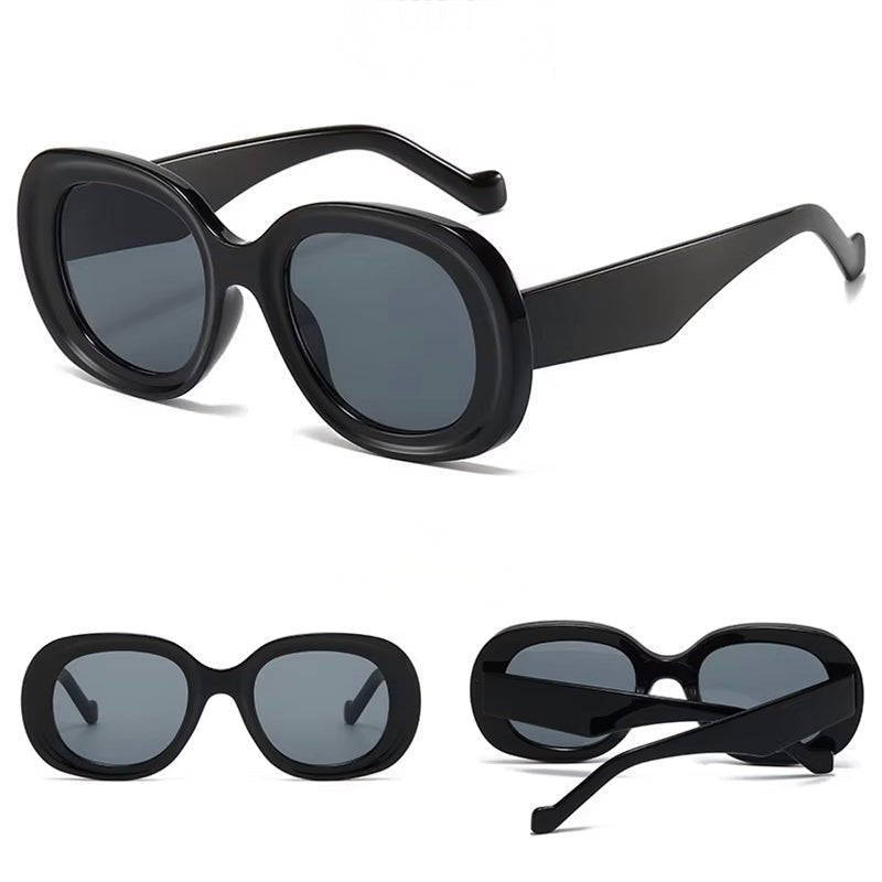 Mona Retro Oval Sunglasses